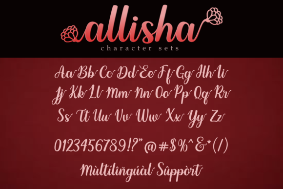 Allisha: A Handwritten Font with Floral Charm for Web Design