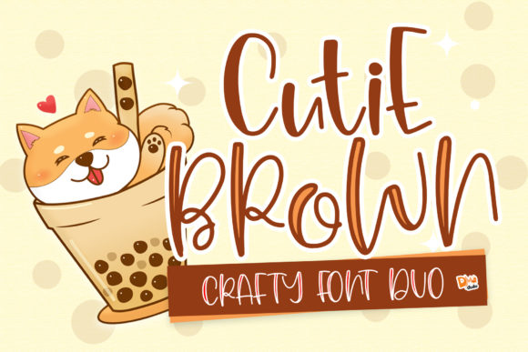 Bring Playfulness to Your Crafts with Cutie Brown Font