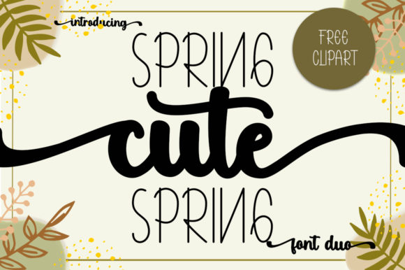 Cute Spring Font for Web Design