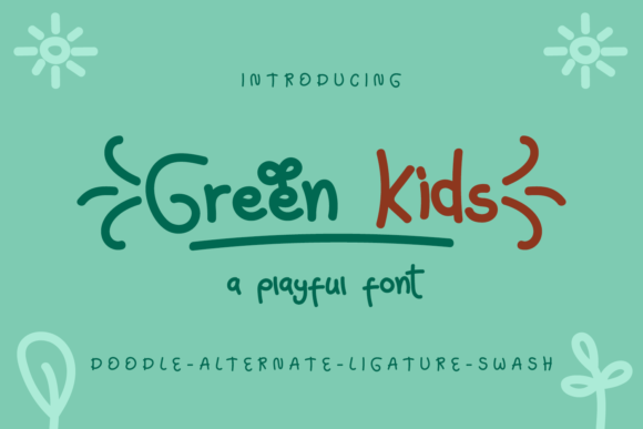 Green Kids Font for Creative Campaigns