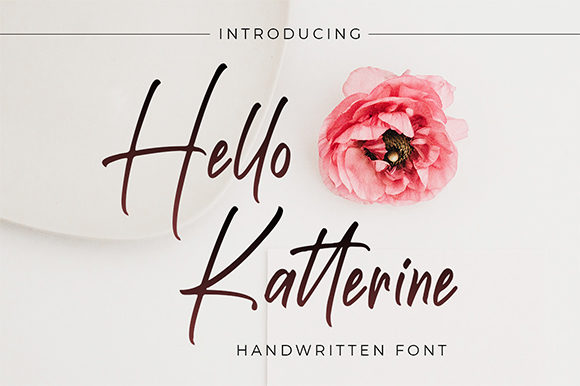 Hello Katterine: A Handwritten Font for Polished Branding