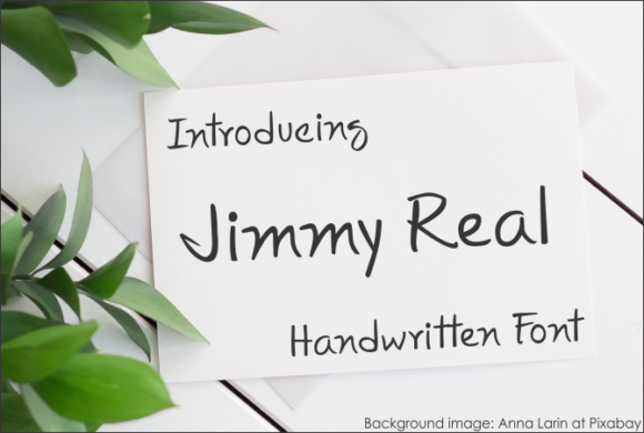 Jimmy Real: A Handwritten Font for Modern Editorial Design