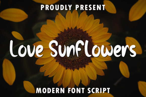 Love Sunflowers Font for Web Design