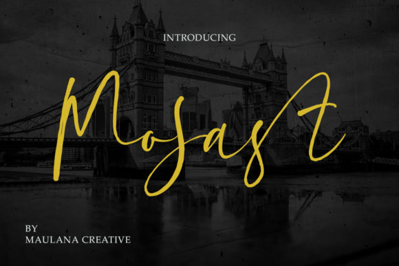 Mosast: A Graceful Script Font for Handmade Creations