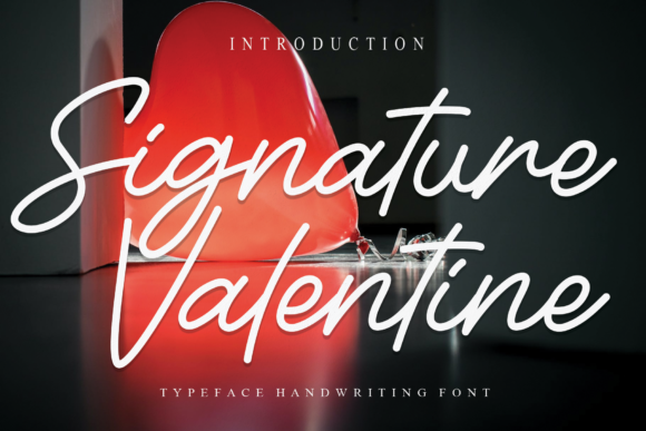 Signature Valentine: A Handwritten Font for Branding Projects