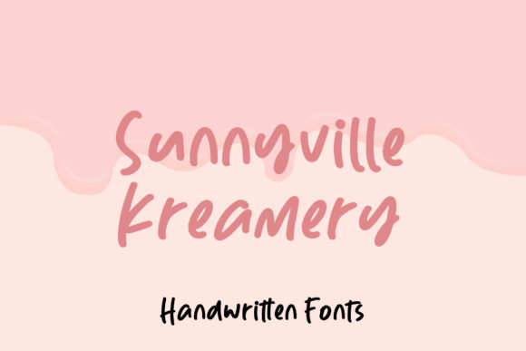 Sunnyville Kreamery Font for Business Branding