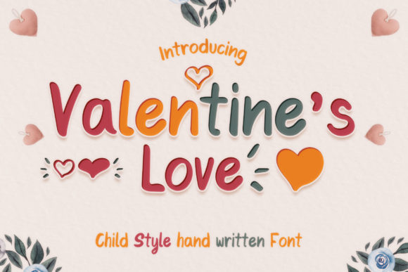 Valentine's Love Font for Web Design