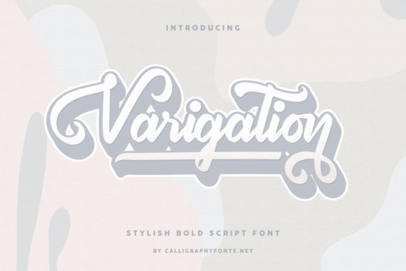 Varigation: A Bold Handwritten Font for Dynamic Branding