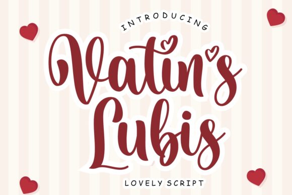 Vatin s Lubis Script Font for Handmade Creations